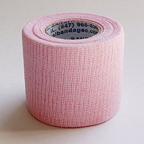 GauztexÂ® Veterinarian Tape - Pet and Animal - Self-Adhesive Breathable Gauze - Flexible Non-Slip Grip (1 Roll), 1 Â½" x 7 Â½ yds, Pink
