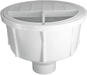 Drenaje de piso redondo de sumidero profundo – PVC 4 pulgadas sobre