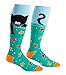 Sock It to Me, Gone Fishing' Unisex Stretch-It Knee-High Socks, Fishy Cat Socks