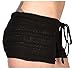 Drawstring Sexy Stretch Knit Low Rise Shadow Stripe Shorts by KD dance New York