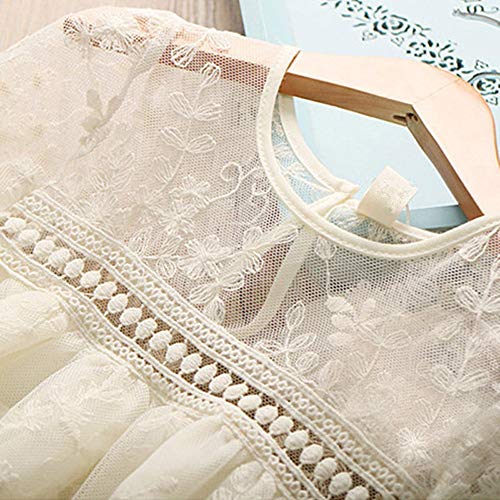 Londony ♥‿♥ Toddler Girls Babys Fashion 3/4 Sleeve Key Hole Lace Dresses with Floral Lace 0-5 Years - Thumbnail 7