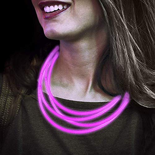 Lumistick 20 Inch Glowstick Necklace with Connectors | Kid Safe & Non-Toxic Neckwear | Great for Par - //coolthings.us
