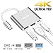 TVASTIC USB C to HDMI Adapter with HDMI+USB 3.0+USB C 3.1 Power Delivery Port, USB C Hub Converter supports 4K UHD display for Samsung S8 Plus/Note8, New MacBook,HP Spectre,Chromebook Pixel (Silver)