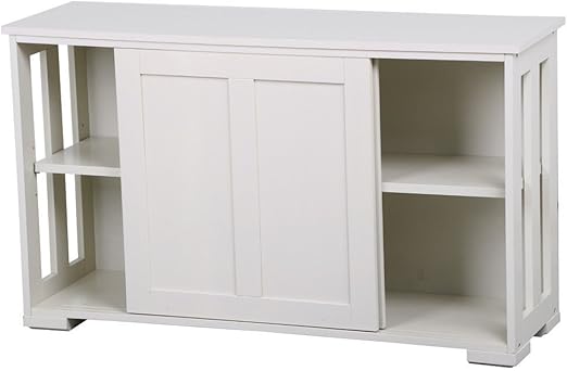 Amazon Com Moon Daughter White Sliding Door Cabinet Storage Wall