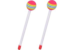Kids Drum Sticks, 2Pcs Lollipop Round EVA Drumsticks for Toddlers, Educational Musical Instrument Toy &