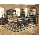 Ashley Coal Creek 6 Piece Queen Panel Bedroom Set in Dark Brown