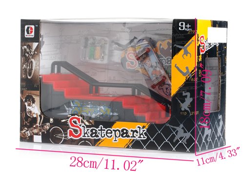 NNDA CO 1PC Skate Park Ramp Parts for Tech Deck Fingerboard Finger Board Ultimate Parks New (F) - Thumbnail 6