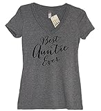 IYD Clothing - Best Auntie Ever Women's Soft Tri-blend V Neck