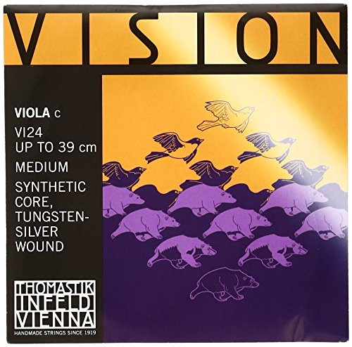 Thomastik-Infeld VI24 Vision Viola Strings, Single C String, 4/4 Size, Synthetic Core, Pure Silver Wound