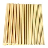 Swpeet 18Pcs Assorted Brass Solid Round Rod Lathe Bar Stock Kit, Diameter 2mm-8mm Length 100mm, Perfect for Various Shaft, Miniature Axle, Model Plane, Model Ship, Model Cars