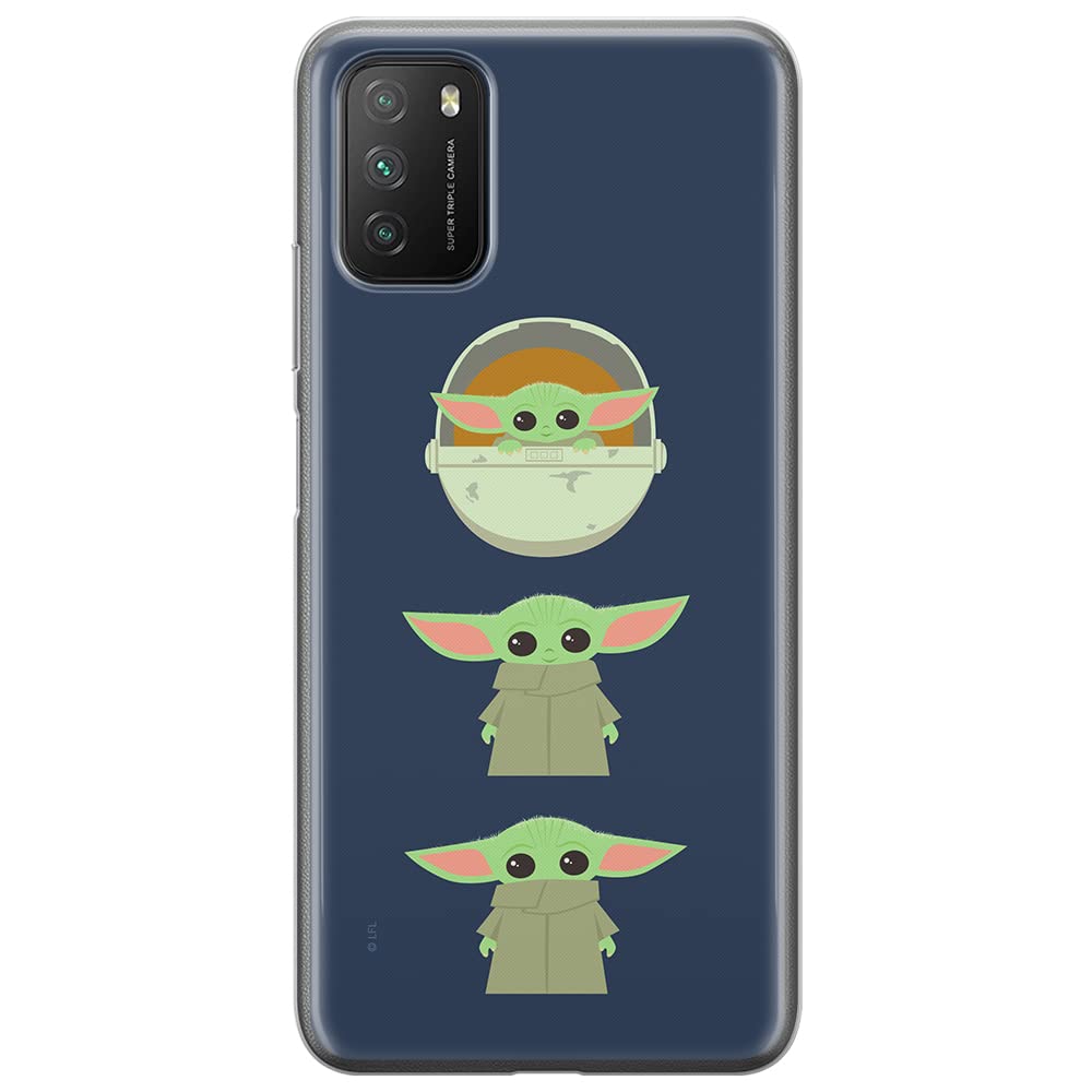 ERT GROUP mobile phone case for Xiaomi REDMI 9T original and officially Licensed Star Wars pattern Baby Yoda 007 optimally adapted to the shape of the mobile phone, case made of TPU