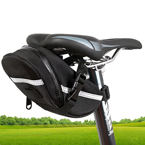 Bike Bag, KITBEST Bicycle Saddle Seat Bag, Multi-Function Cycling Mechanic Repair Tool Kit, Glueless Tire Tube Puncture Repair Patch & Tire Lever & Spoke Wrench & Multi Purpose Hexagon Wrench - Thumbnail 6