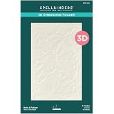 Spellbinders E3D-060 Holly &amp; Foliage 3D Embossing Folder from The De-Light-Ful Christmas Collection by Yana Smakula