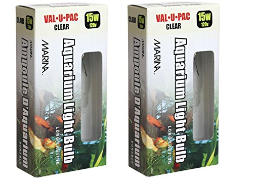 Marina 15 Watt Clear Showcase Bulb - 4 Total (2 Packs with 2 per Pack)