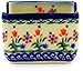 Polish Pottery Sugar Packet Holder 3-inch Spring Flowers
