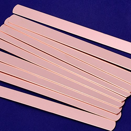 5pcs tibetara about 6"x3/8"(152x9mm) Strip Tags Stamping Blank bracelet Diy Jewelry Tags,Jewelry making (copper)