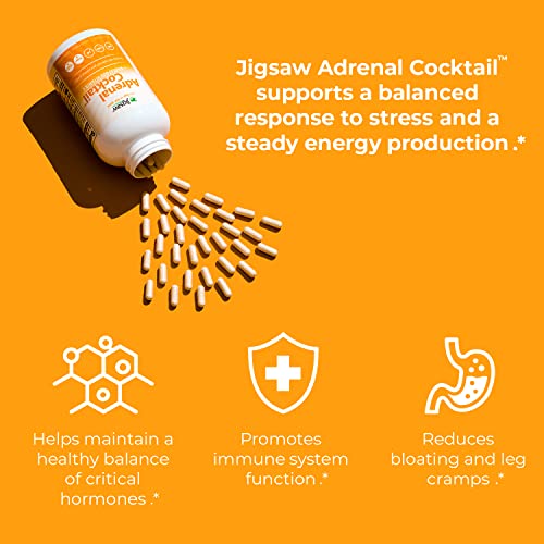 Jigsaw Health Adrenal Cocktail with WholeFood Vitamin C, 360 Capsules