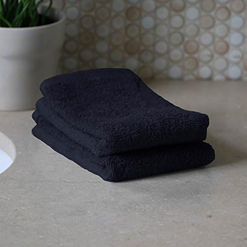 Bath Linens for Home, Office, and Gifts. Hotel Collection 100% USA Made 2-Piece Wash Cloth Set - Navy Blue - 13" X 13". Luxurious Boutique Style, Super Absorbent