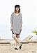 Sheinside Women's Black White Striped V Neck Loose Dress