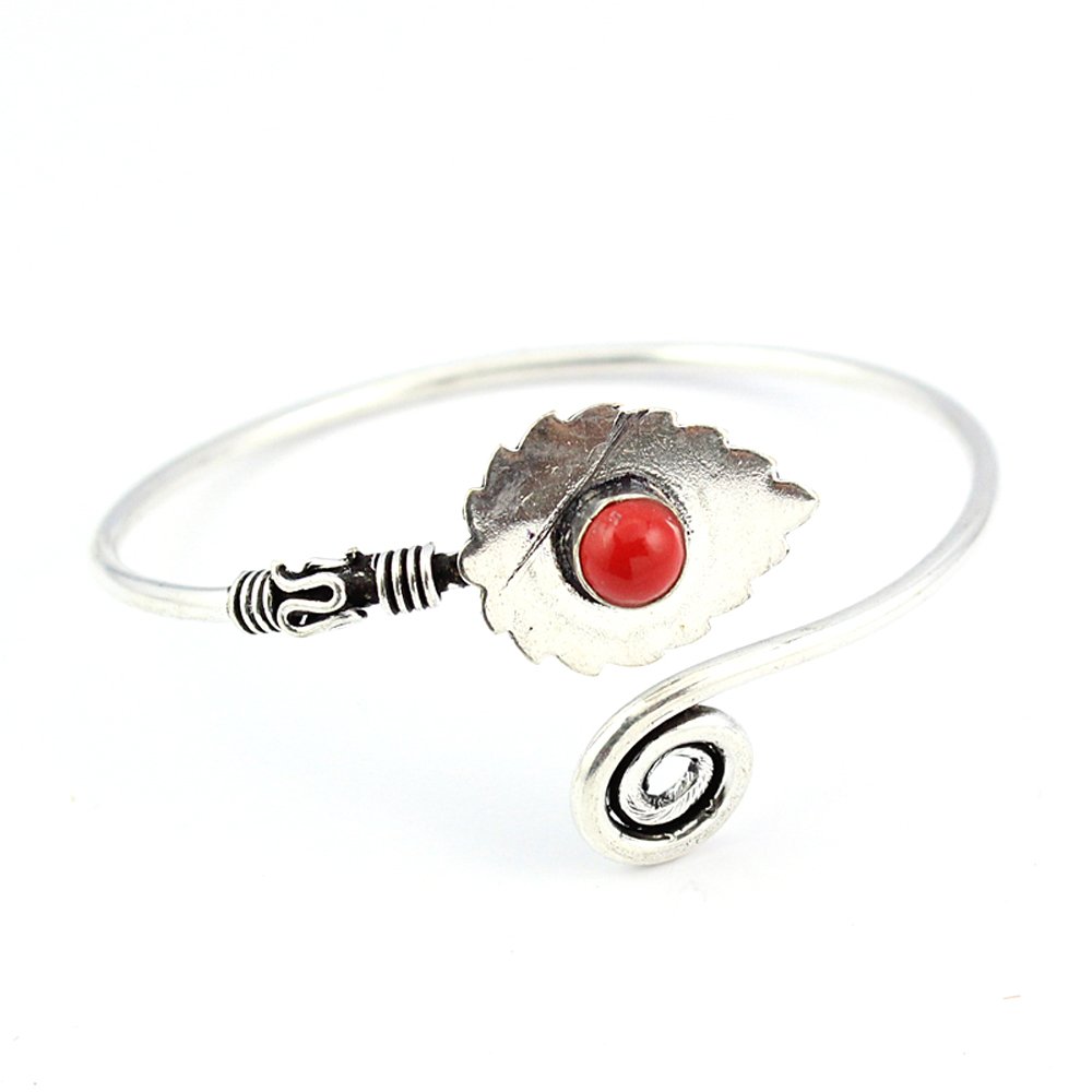 CORAL FINISH HIGH FASHION Adjustable S19413 BANGLE PLATED