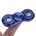 Foreveryang| LED Light Hand Spinner Fidget Toys, LED Light Fidget Hand Spinner Toys for ADHD/ EDC Anxiety Autism Stress Relief Toy Finger Spinner Light In The Dark-Blue