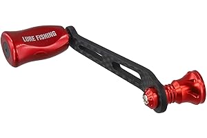Carbon Fiber Fishing Reel Handle Replacement Single Handle with Knob for DAIWA Fuego SALAMANDURA PROREX LT Spinning Reel Repa