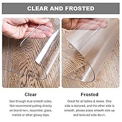 OstepDecor Upgraded Version 1.5mm Thick Clear Desk
