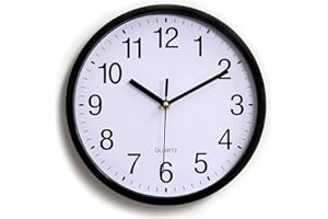 TXY Wall Clock Mute Movement Creative Watch with Simple Modern Design Silent Clock for Home Living Room Decoration (8in (20cm))