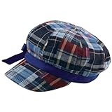 LADIES TWILL NEWSBOY PLAID CAP