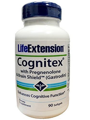 Cognitex Pregnenolone with Brain Shield (Gastrodin), 90 Count Softgels