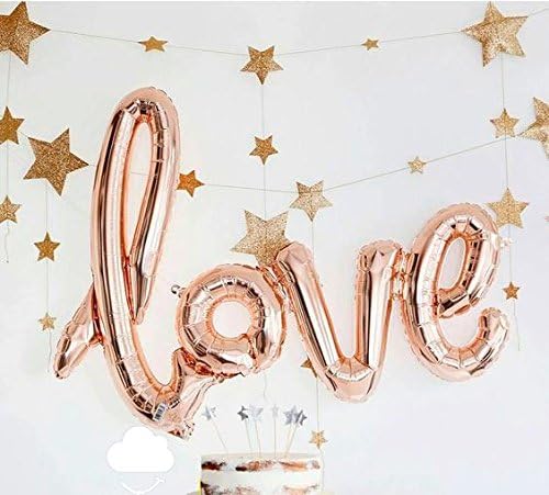 HUGE Love Balloon handwriting party wedding rose gold red bridal shower anniversary engagement decoration Valentine's Day 42 inch