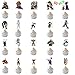 My Hero Academia Balloon Banner Cake Toppers Party Bags Set, 103 Pack MHA Party Supplies - 1 Banner, 40 Balloons, 12 Party Candy Bags, 50 Cake Toppers for MHA Fans