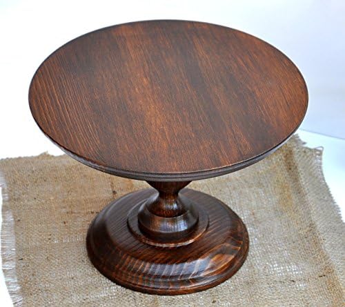 12'' wood cake stand RUstic cake stand Wooden cake stand Rustic cake stands for weddings Rustic baby shower table decoration Rustic wedding decorations Cake pedestal Wood cake display
