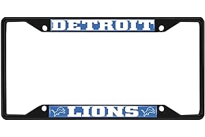 FANMATS NFL Unisex-Adult Black License Plate Frame