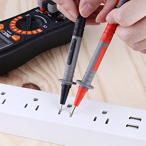 TACKLIFE Electronic Test Leads Kit, Digital Multimeter Leads with Protective Cover Replaceable Test Meter & Clamp Meter Probes Tips Set of 4-Pieces, MELT02 - Thumbnail 5