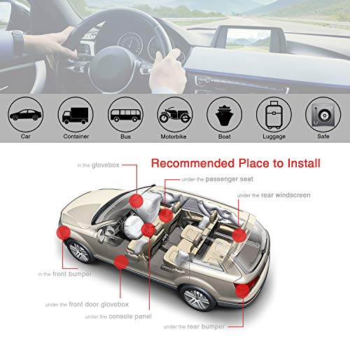 GOLOPHY Car Tracker Device-Lifetime Free Tracking Real Time 3G GPS Tracker Car Tracking Device Hidden Outdoor Strong Magnet Gear Waterproof Locator for Fleet Vehicle Motorcycle Truck Magnets 6000mAh