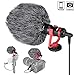 Professional Hi-sensity Hi-fidelity Mini Shotgun Video Condenser Microphone External Mic Compatible for DSLR Camera Camcorder Smartphone iPhone for Interview Podcast Live Streaming Vlog Youtube Studio
