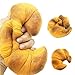HooMore 7.5'' Jumbo Croissant Foam Squishies,Jumbo Bread Cream Big Squishies Slow Rising Super Croissant Bakery Squishy Kawaii Scented Fake Food for Play 1 Piece Squishies …