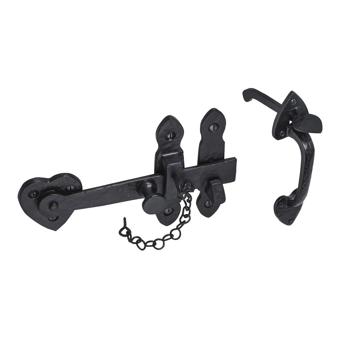 A. Perry 4404 200mm Old Hill Ironworks Cottage Thumb Latch, Black Antique