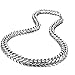 Loveshine Customized Handmade Mens Necklace Silver Stainless Steel 16MM Cuban Link Curb Chain