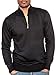 TR Fashion Men's Long Sleeve Soft Stretch Half-Zip Casual Pullover Sweater