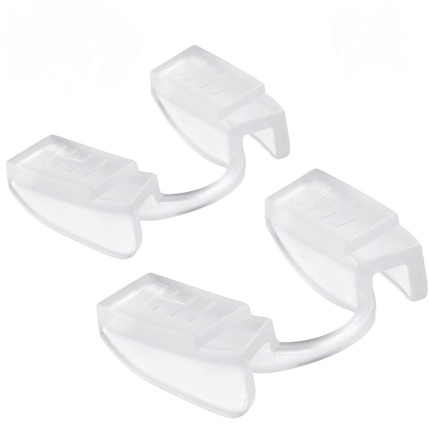 Weightlifting Mouthpiece for Fitness and Gym, Powerlifting Mouth Guard All Types of Strength Sports, Low Jaw, No Contact (2 Pack Clear)