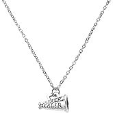 Mikovivi Cheer Necklace for Women, Silver Dainty Cheerleader Pendant Necklace for Mom Coach Player Team Sport Jewelry Gift & Accessory
