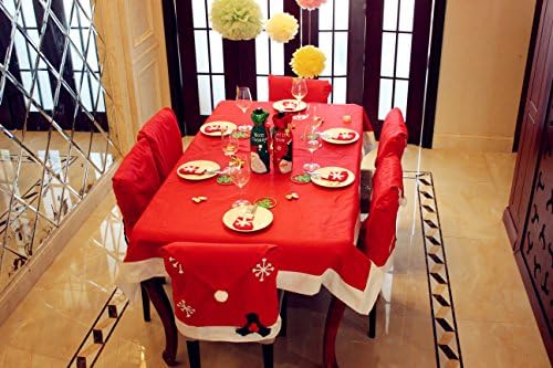 2017 Christmas tablecloth Funny hallmark of the cheap Christmas decorations party outfits accessories backdrop stuff dinnerware sets