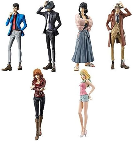 Amazon ルパン三世master Stars Piece 6種類セット Lupin Iii Dimension Daisuke Goemon Ishikawa 峰不二子 銭形警部inspector Rebecca ロボット 子ども向けフィギュア おもちゃ