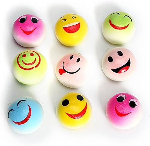 1PCS New Cute Funny Face Simulate Smashed Bean Bun Squishy Toy Stress Reliever Phone Chain