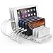 USB C PD 60W Charging Station with QC 3.0, Unitek 160W 10-Port USB Quick Charger Dock, Power Delivery Compatible with Laptop MacBook, Pixel, Upgraded Dividers