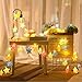 Twinkle Star 20 LED 9.4 FT Star String Lights Battery Operated, 3D Fairy String Lights Christmas Tree Wedding Party Indoor Decoration