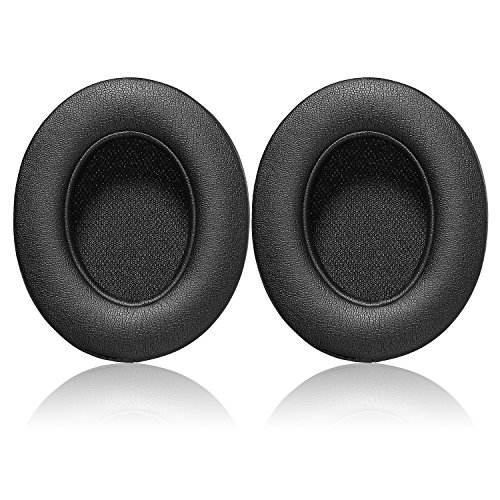 Beats Studio 2.0 Replacement Earpads – JECOBB Ear Cushion Pads with Protein Leather & Memory Foam for Beats Studio 2 Wired/Wireless, B0500 / B0501 Over-Ear Headphones by Dr. Dre ONLY (Black)
