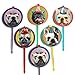 French Bulldog Cupcake Toppers, set of 6 different birthday dogs party decorations